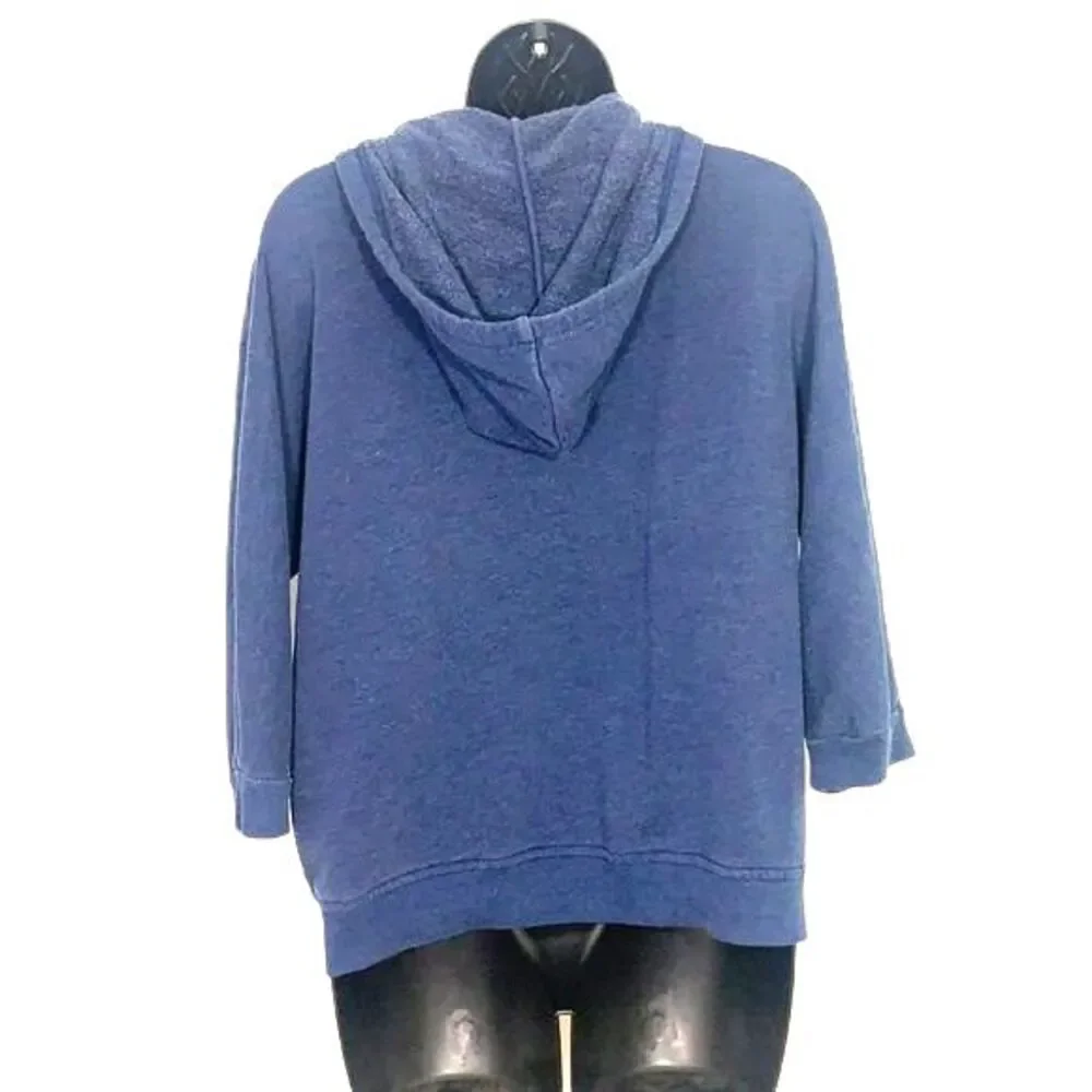 CHICO’S ZENERGY Embroidered Indigo Jacket Indigo Wash Size 4/6P